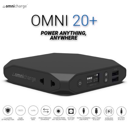 OMNICHARGE Powerbank Omni20+ 20400mAh ?rna