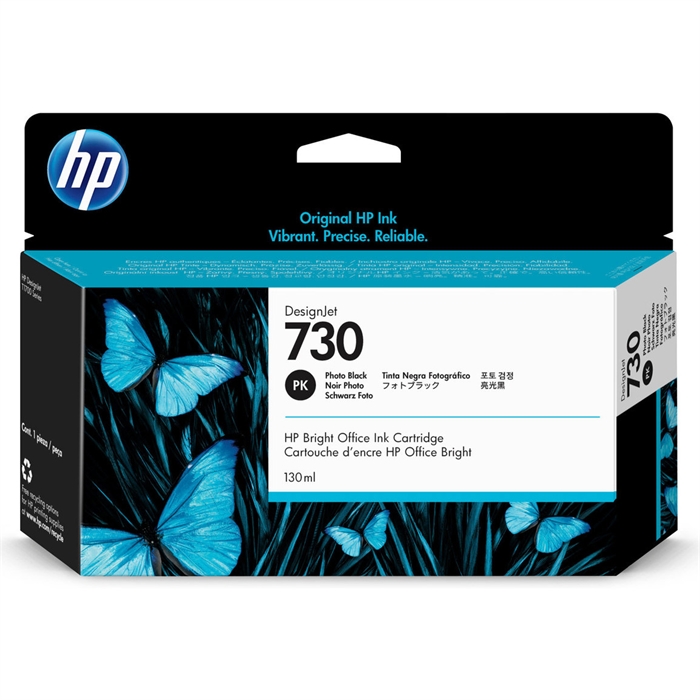 HP 730 130-ml Photo Black DesignJet kartuša