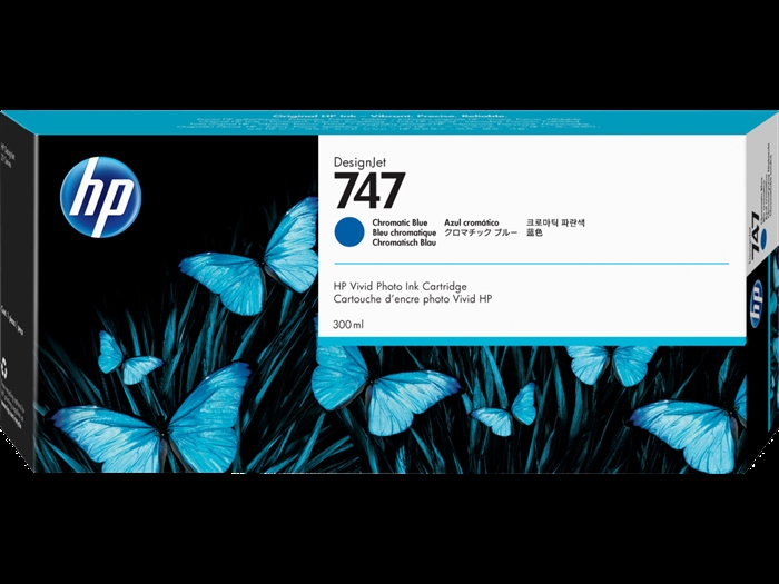 HP 747 300-ml Chromatic Blue DesignJet kartuša