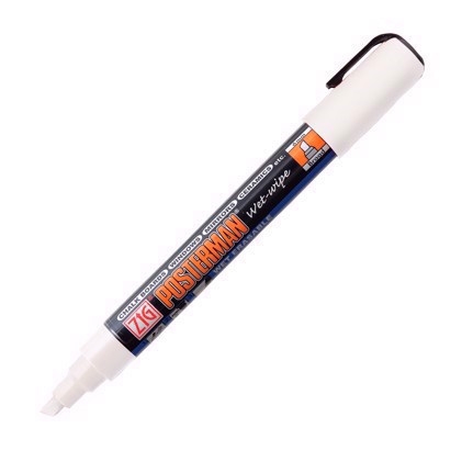 ZIG Marker Posterman wet-wipe 6mm bel