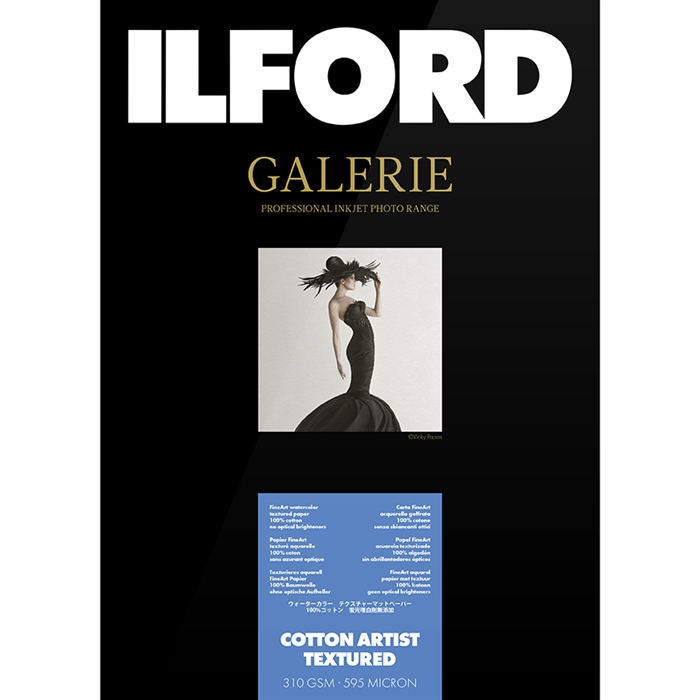 Ilford Cotton Artist Textured for FineArt Album - 210mm x 335mm - 25 listov