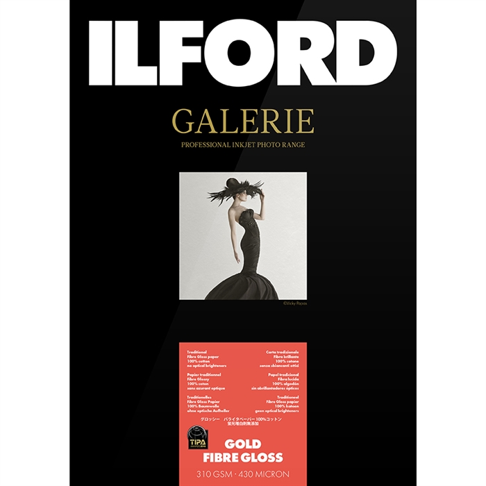 Ilford Gold Fibre Gloss for FineArt Album - 330mm x 365mm - 25 listov