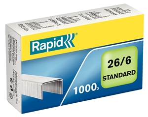 Rapid Staples 26/6 standardne pocinkane (1000)