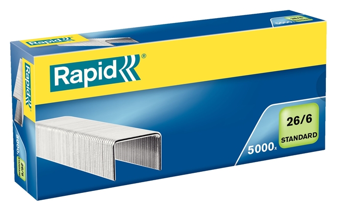 Rapid Staples 26/6 standardne pocinkane (5000)