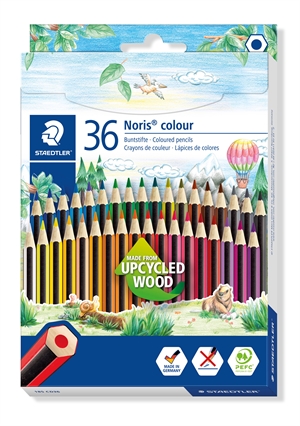 Staedtler barvni svin?nik Noris Upcycled Wood set (36)