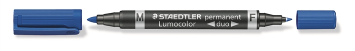 Staedtler marker Lumocolor Duo Perm 0,6-1,5 mm moder