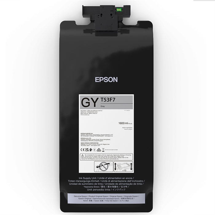 Epson črnilna vrečka Siva 1600 ml - T53F7