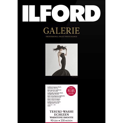 Ilford GALERIE Tesuki-Washi Echizen Warmtone Smooth 90 - 10 x 15 (102 mm x 152 mm), 50 listov