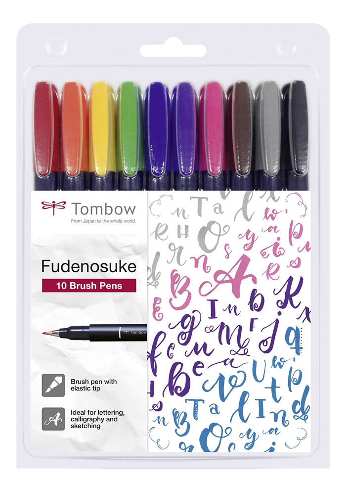 Tombow Marker Fudenosuke trdi tip (10)