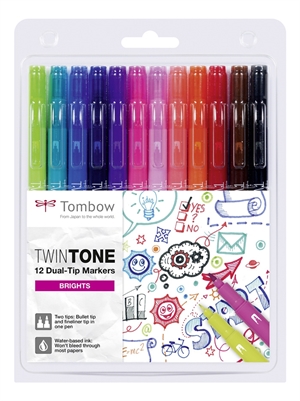 Tombow Marker TwinTone svetli 0,3/0,8 (12)