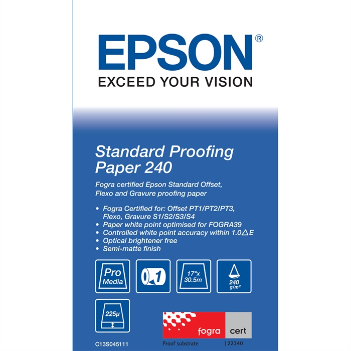 Epson Standard Proofing Paper 240, 17" x 30,5 metrov