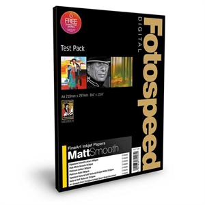 Fotospeed Fine Art Matt Smooth A4 Test Pack, 18 listov