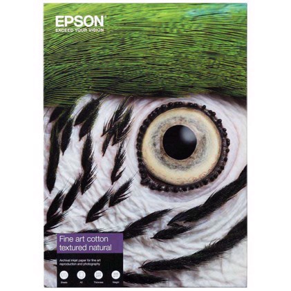 Epson Fine Art Cotton Textured Natural 300 g/m2 - A4 25 listov