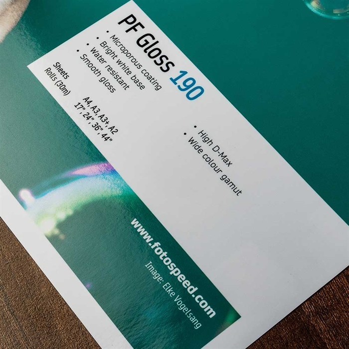 Fotospeed PF Gloss 190 g/m² - 44" x 30 metrov