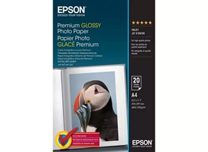 Epson Premium Sijajni Fotopapir 255 g/m² - A4 - 20 listov