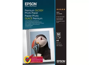 Epson Premium svetleči fotografski papir 255 g/m² - A4 - 50 listov