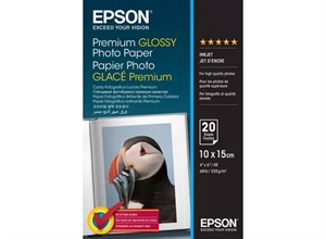 Epson Premium sijajni fotografski papir 255 g/m² - 10x15cm - 20 listov