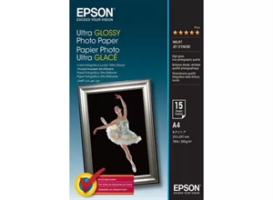 Epson Ultra Sijajni Fotopapir 300 g/m² - A4 - 15 listov