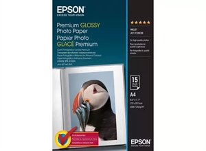 Epson Premium Glossy Foto papir 255 g/m² - A4 - 15 listov