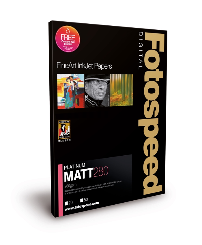 Fotospeed Platinum Matt 280 g/m² - A4, 25 listov